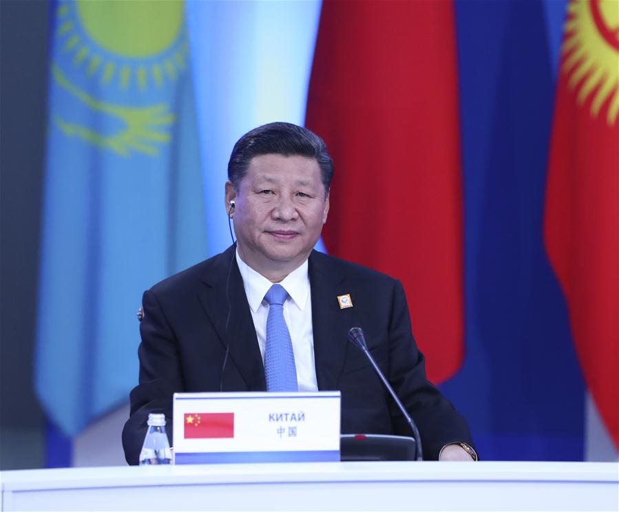 KAZAKHSTAN-CHINA-XI JINPING-SCO-MEETING