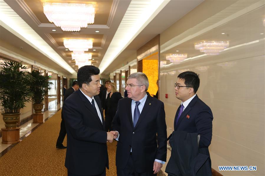 DPRK-PYONGYANG-IOC PRESIDENT-VISIT