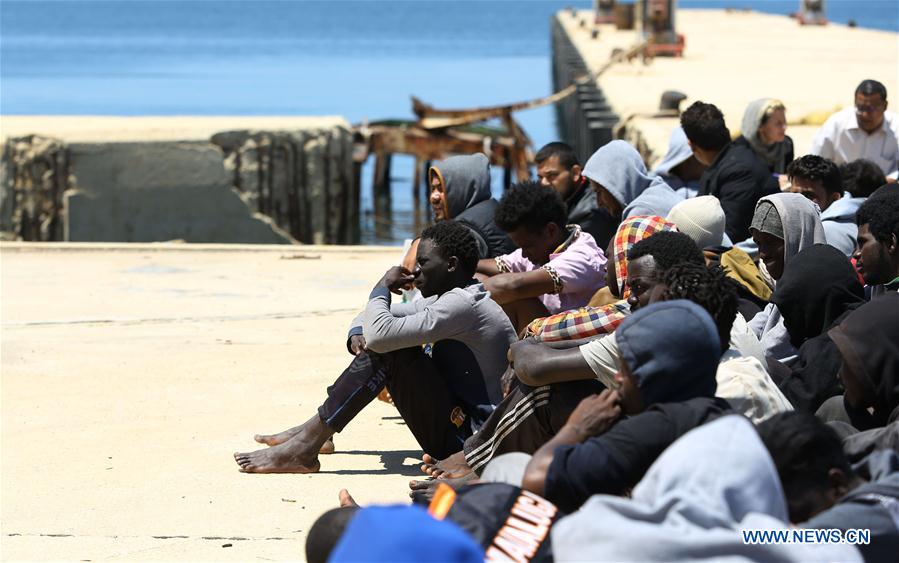 LIBYA-TRIPOLI-ILLEGAL IMMIGRANTS-RESCUED