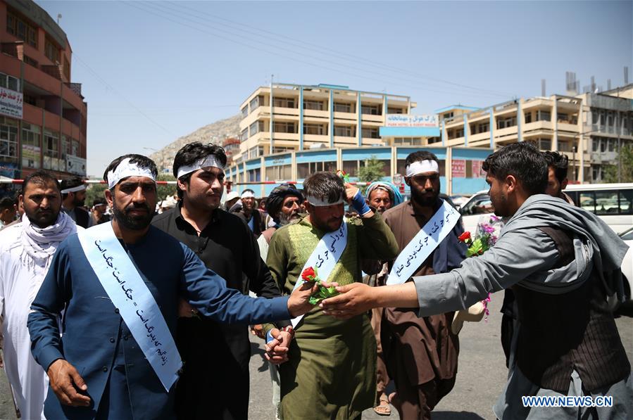 AFGHANISTAN-KABUL-PEACE CONVEY-ARRIVAL