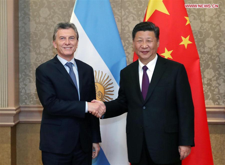 SOUTH AFRICA-JOHANNESBURG-CHINA-XI JINPING-ARGENTINA-MACRI-MEETING 