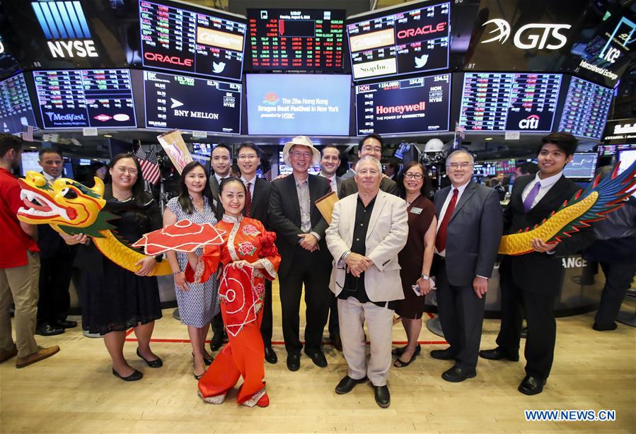 U.S.-NEW YORK-NYSE-HONG KONG DRAGON BOAT FESTIVAL-OPENING BELL