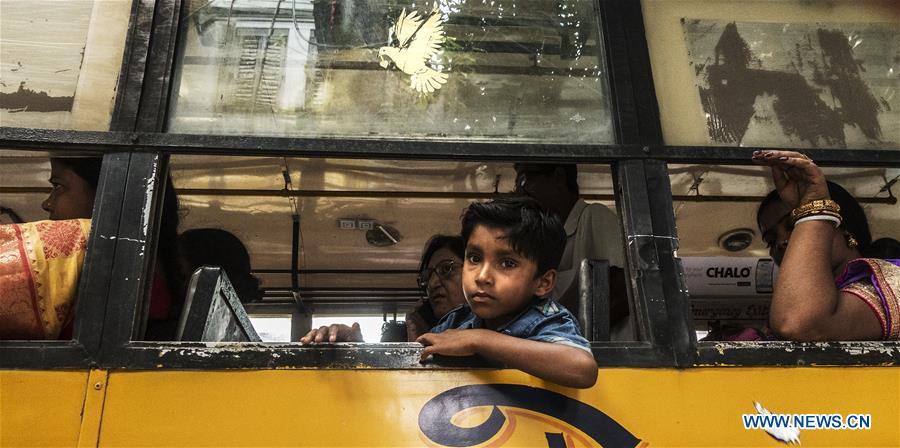 INDIA-KOLKATA-TRANSPORT-BUS