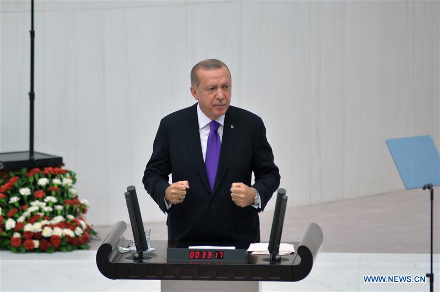 TURKEY-ANKARA-ERDOGAN-SPEECH