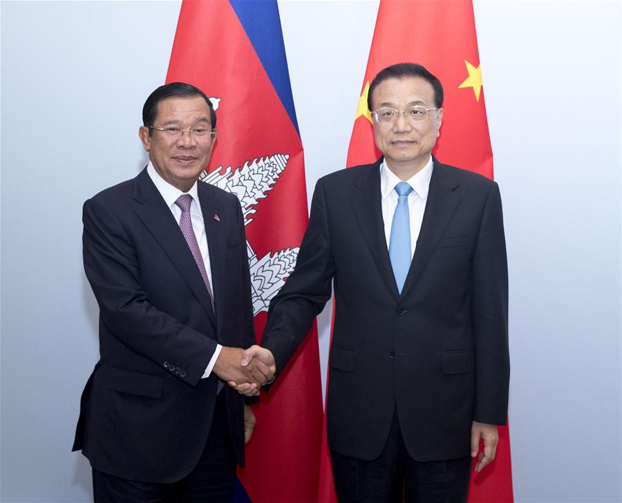 BELGIUM-BRUSSELS-CHINA-LI KEQIANG-CAMBODIAN PM-MEETING