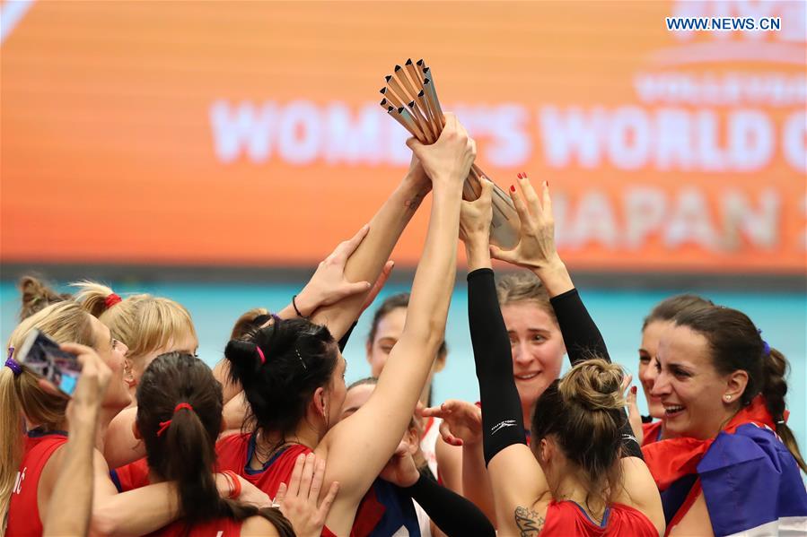 (SP)JAPAN-YOKOHAMA-VOLLEYBALL-WOMEN'S WORLD CHAMPIONSHIP-SERBIA VS ITALY