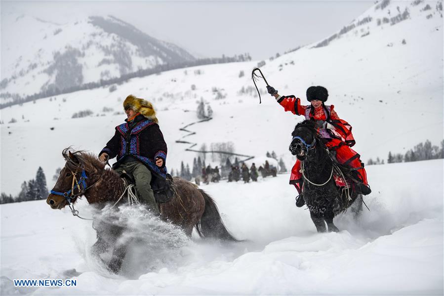 CHINA-XINJIANG-KANAS-SNOW SCENERY (CN)