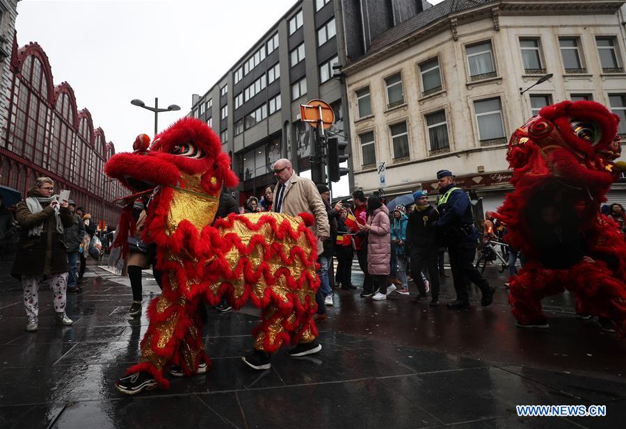 BELGIUM-ANTWERP-CHINESE LUNAR NEW YEAR-PARADE