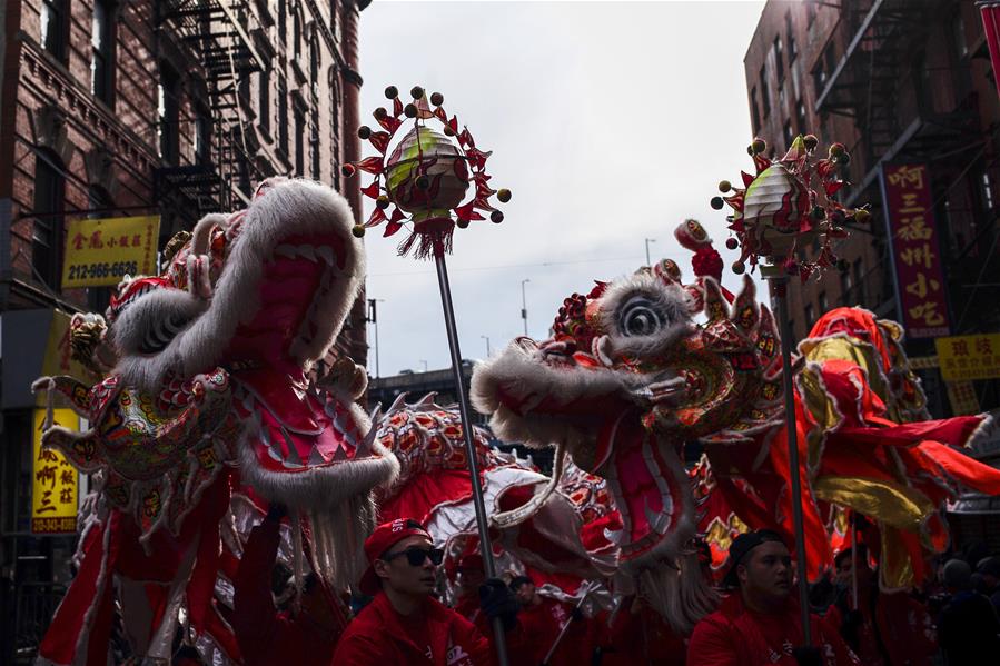 U.S.-NEW YORK-CHINATOWN-LUNAR NEW YEAR-PARADE