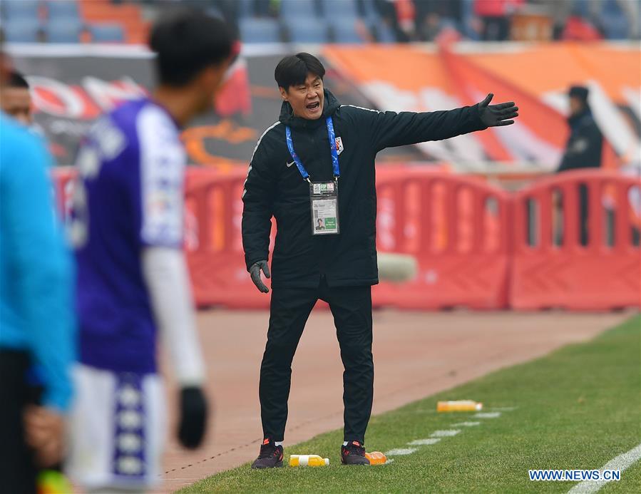 (SP)CHINA-SHANDONG-JINAN-AFC CHAMPIONS LEAGUE-PLAY OFF-LUNENG VS HANOI FC