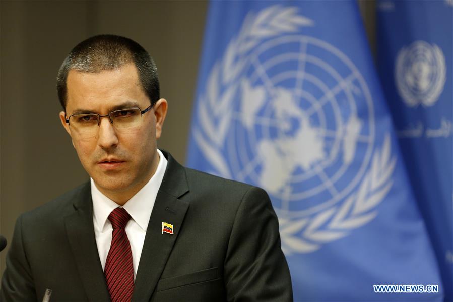 UN-VENEZUELA-FM-JORGE ARREAZA-RESS CONFERENCE