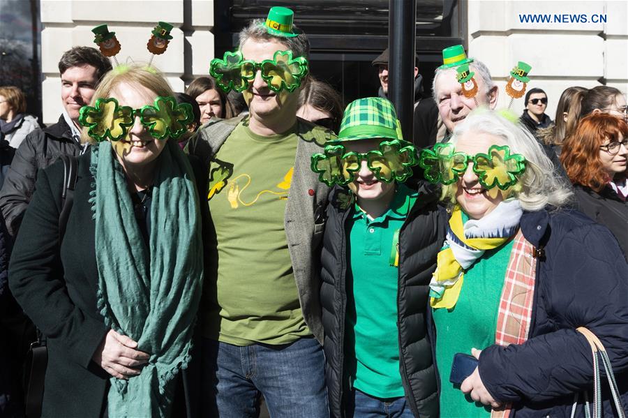 BRITAIN-LONDON-ST PATRICK'S DAY-PARADE