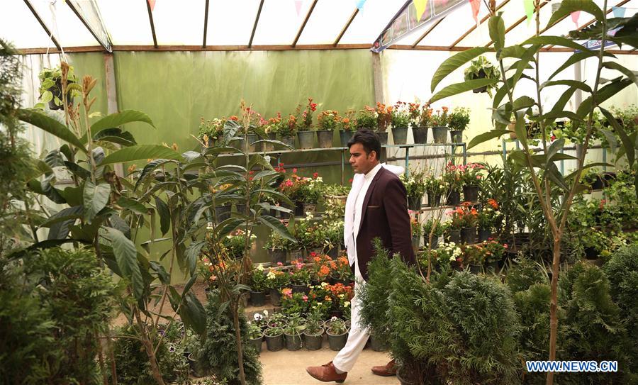 AFGHANISTAN-KABUL-FLOWER SHOP