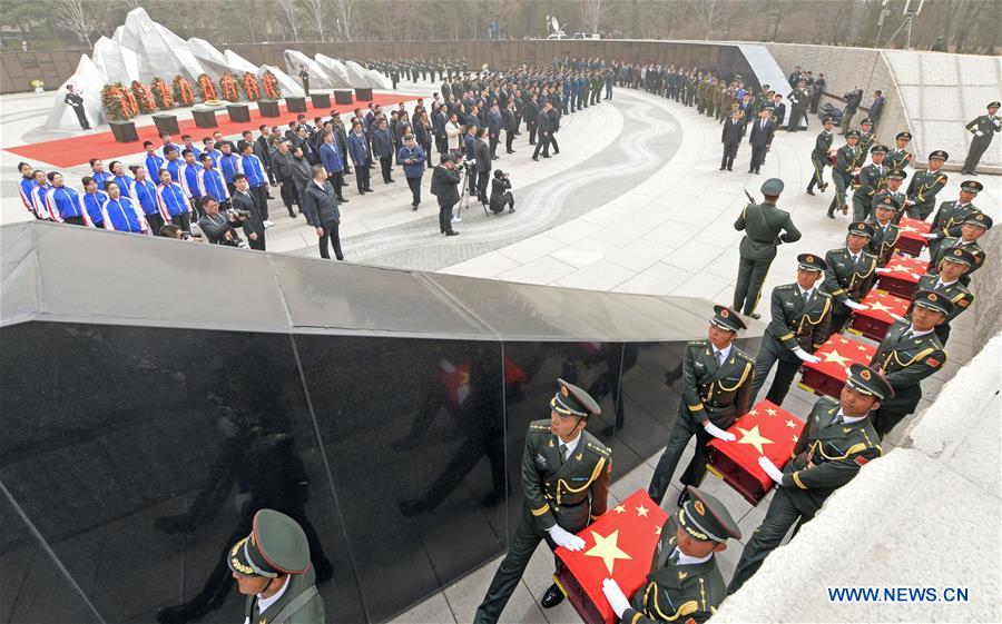 CHINA-SHENYANG-CPV SOLDIERS-REMAINS-BURIAL CEREMONY (CN)