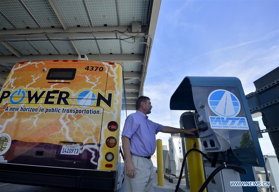 U.S.-LOS ANGELES-LANCASTER-BYD-E-BUS-MILESTONE