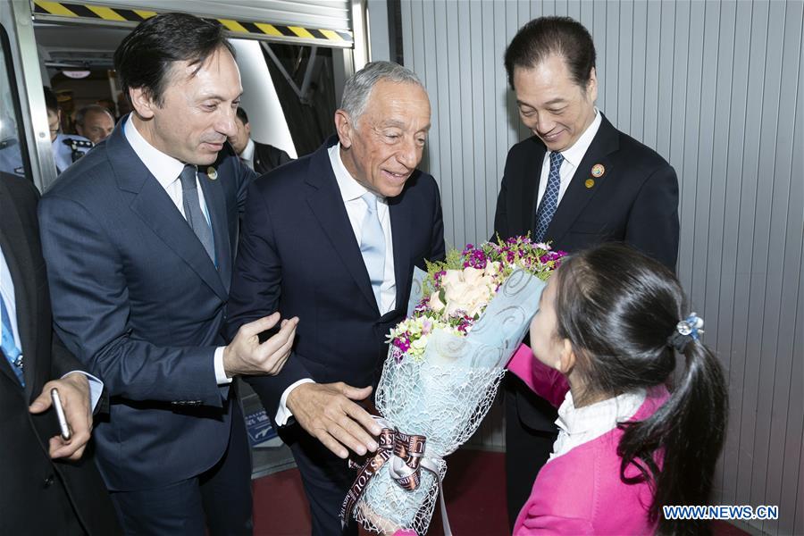 (BRF)CHINA-BEIJING-BELT AND ROAD FORUM-PORTUGUESE PRESIDENT-ARRIVAL (CN)