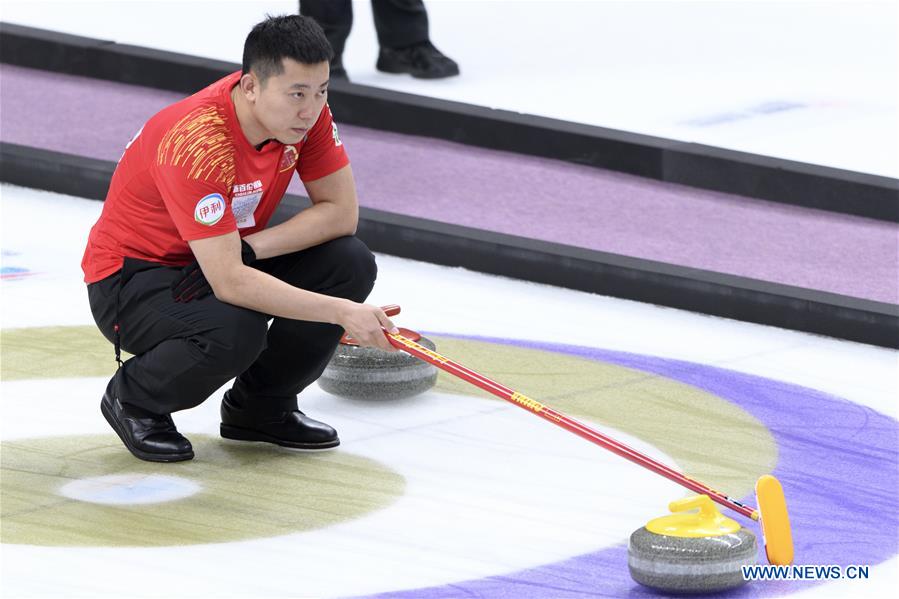 (SP)CHINA-BEIJING-CURLING-WCF WORLD CUP-GRAND FINAL-MEN'S FINAL