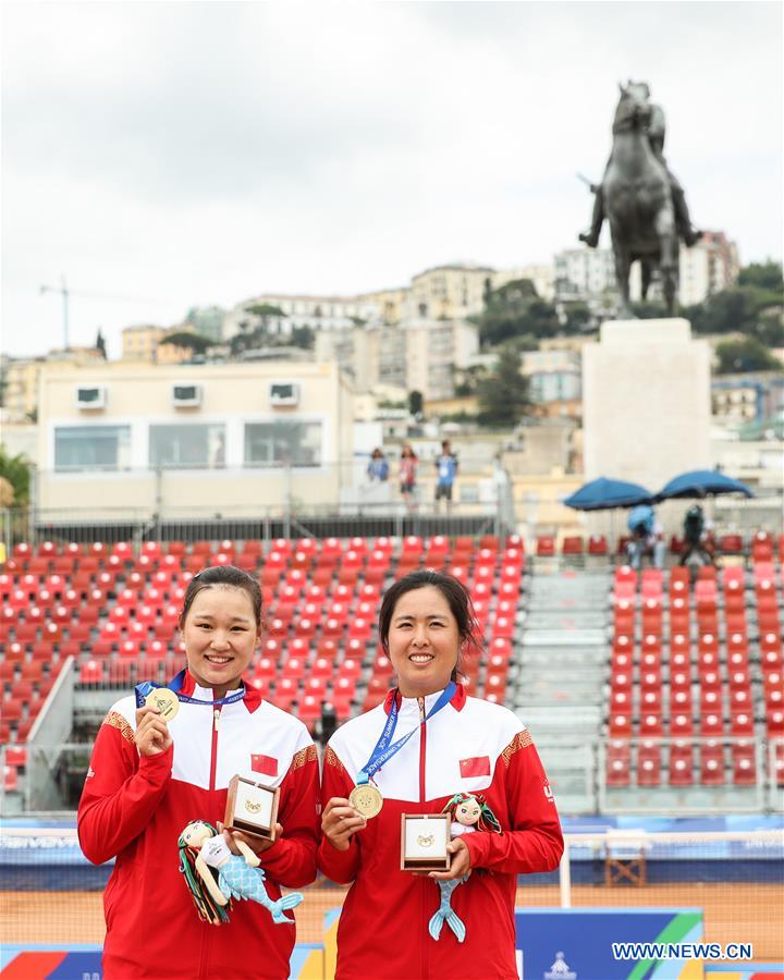 (SP)ITALY-NAPLES-SUMMER UNIVERSIADE 2019-TENNIS-WOMEN'S DOUBLES-FINAL