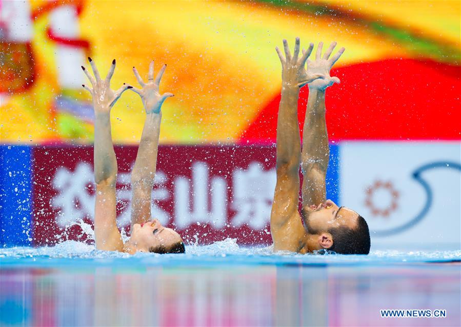 (SP)SOUTH KOREA-GWANGJU-FINA WORLD CHAMPIONSHIPS-ARTISTIC SWIMMING-MIXED DUET TECHNICAL