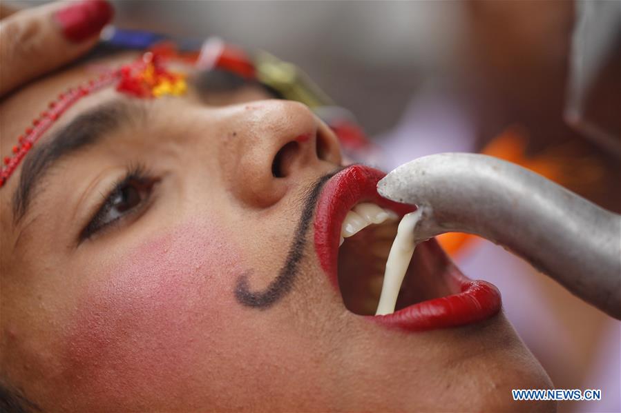 NEPAL-KATHMANDU-GAIJATRA FESTIVAL