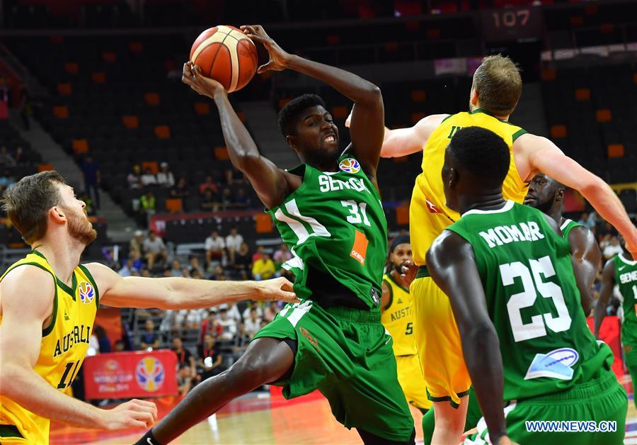 (SP)CHINA-DONGGUAN-BASKETBALL-FIBA WORLD CUP-GROUP H-AUSTRALIA VS SENEGAL (CN)