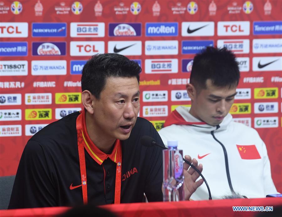 (SP)CHINA-BEIJING-BASKETBALL-FIBA WORLD CUP-GROUP A-CHINA VS VENEZUELA-PRESS CONFERENCE (CN)