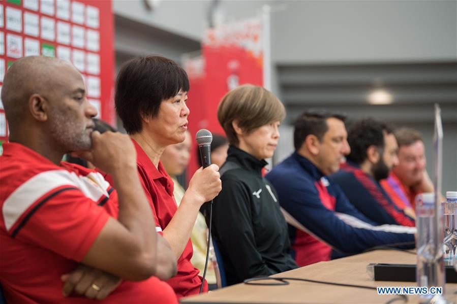 (SP)JAPAN-YOKOHAMA-VOLLEYBALL-WOMEN'S WORLD CUP-PRESS CONFERENCE