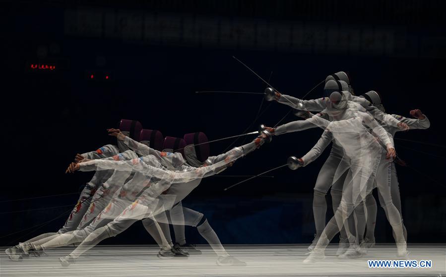 (SP)CHINA-WUHAN-7TH MILITARY WORLD GAMES-FENCING