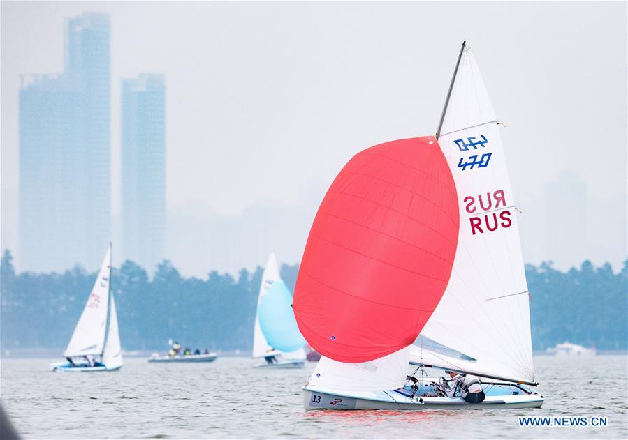 (SP)CHINA-WUHAN-7TH MILITARY WORLD GAMES-SAILING