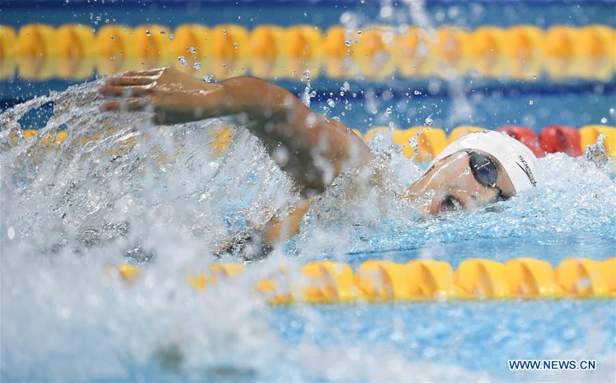 (SP)CHINA-WUHAN-7TH MILITARY WORLD GAMES-SWIMMING-WOMEN 4×200M FREESTYLE RELAY