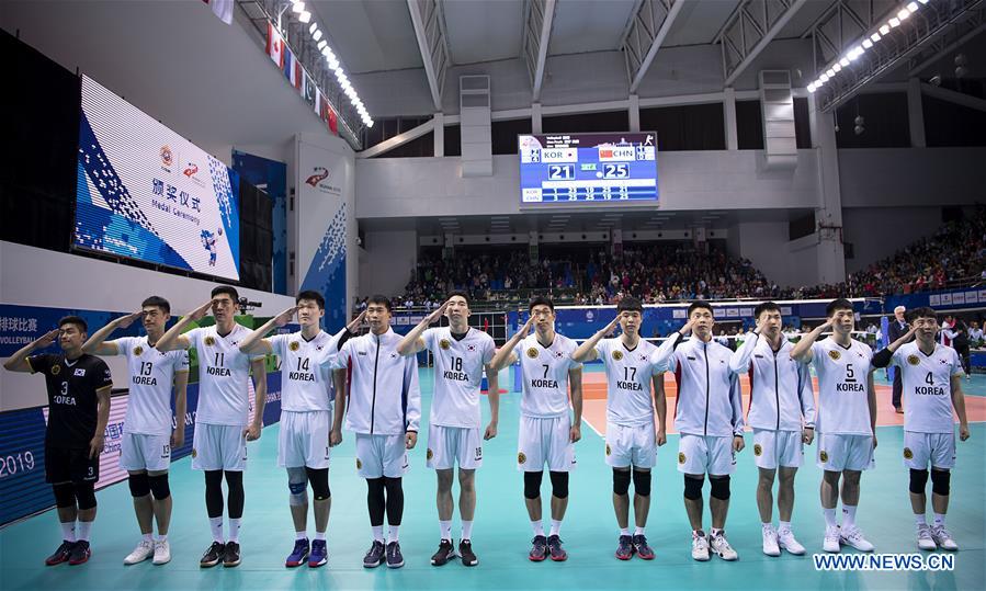 (SP)CHINA-WUHAN-7TH MILITARY WORLD GAMES-MEN-VOLLEYBALL