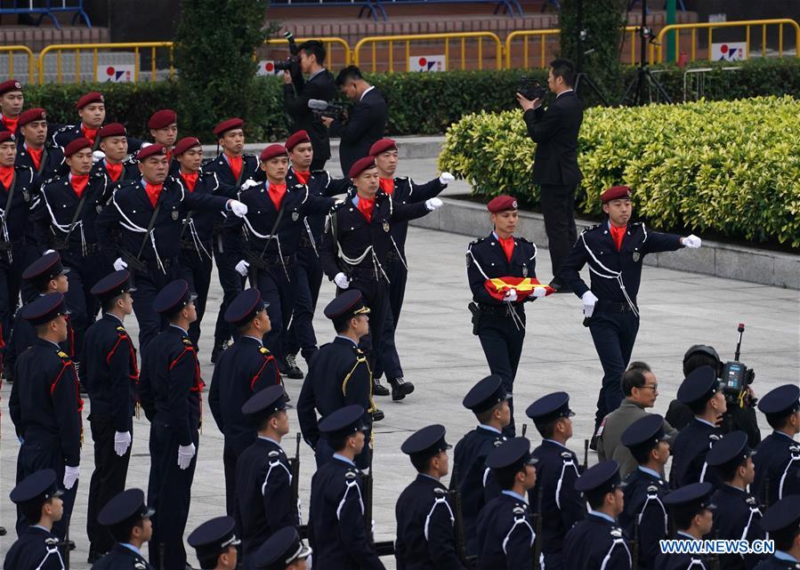 CHINA-MACAO-RETURN-20TH ANNIVERSARY-FLAG-RAISING CEREMONY (CN)