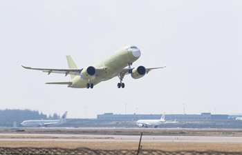 Fifth C919 jet completes maiden test flight