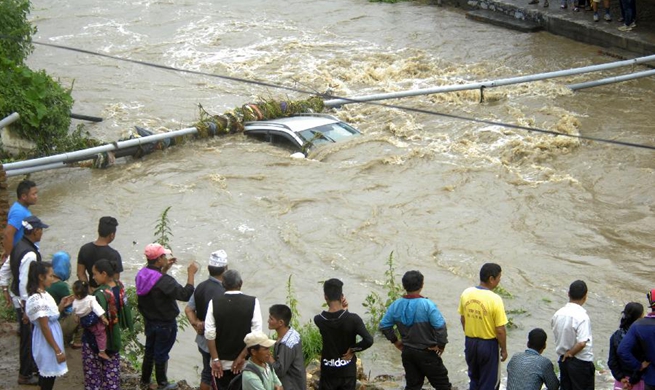 In pics: torrential rains in Lalitpur, Nepal