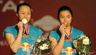 BWF: Tian Qing, Zhao Yunlei win women's doubles final