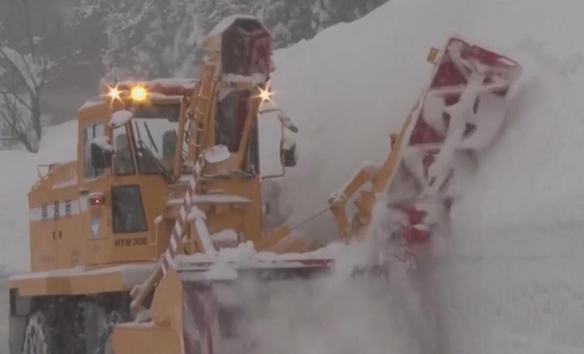 日本多地大雪 两天内造成10人死亡